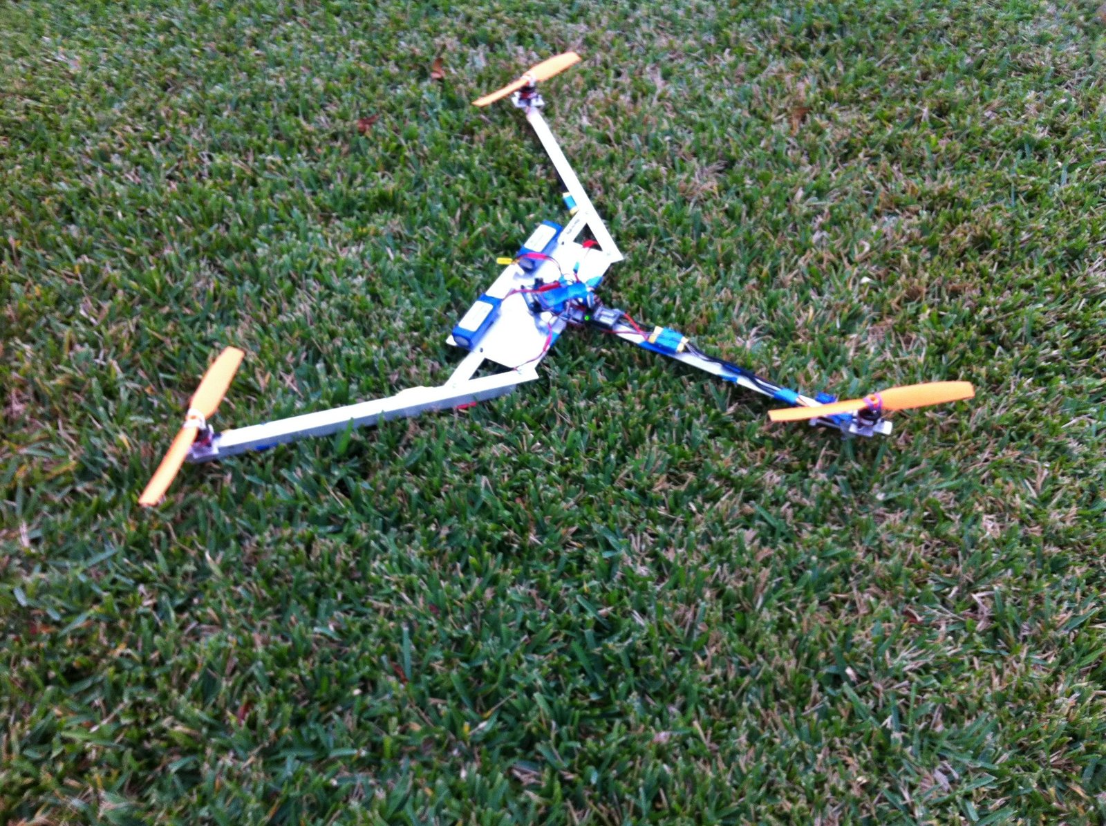 Aluminum tricopter frame