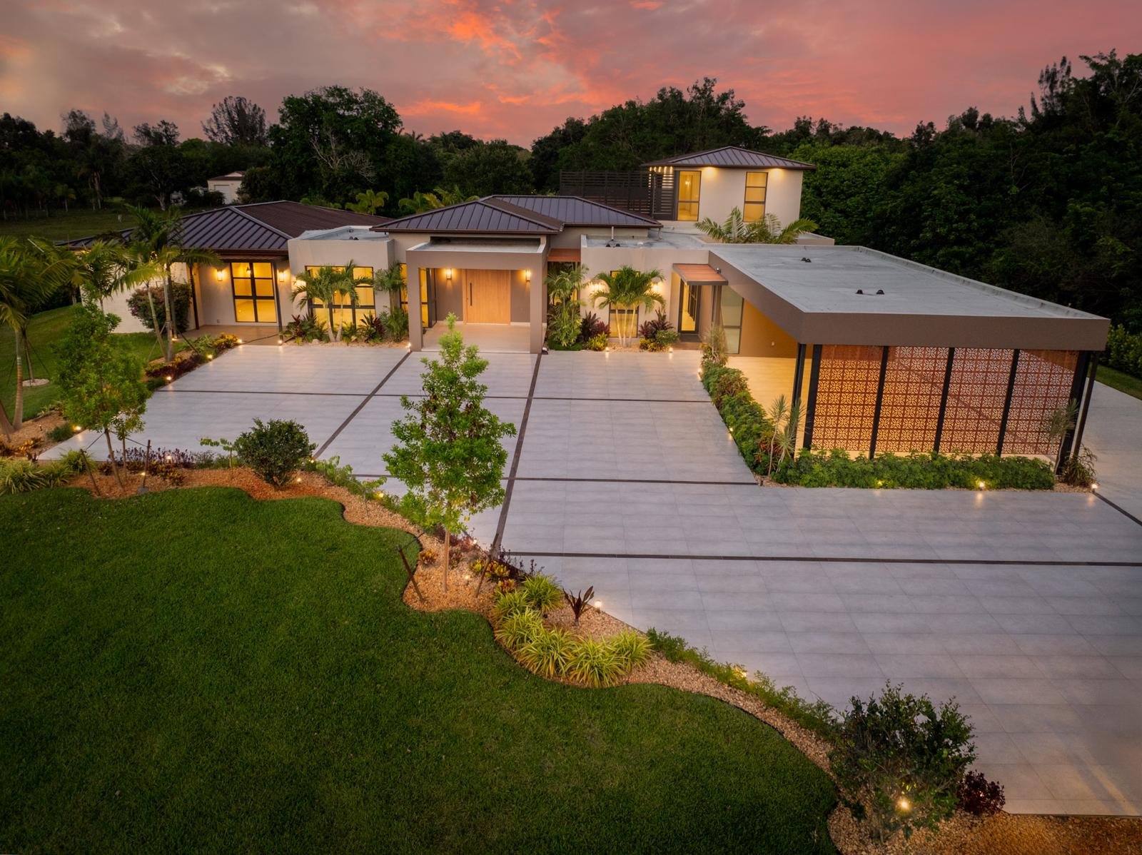 Completed residential construction project